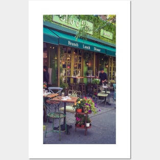 Street Pizza Restaurant Flowers West Village Manhattan New York City Posters and Art